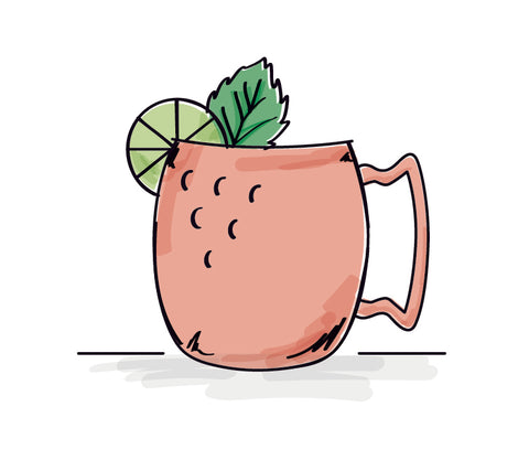 Illustrated Moscow Mule Print