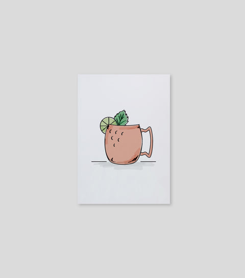Illustrated Moscow Mule Print